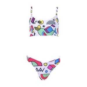 Frida Geometric Athletic High Waisted Bikini