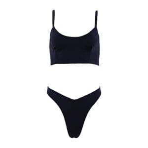 Noir Athletic High-Waisted Bikini