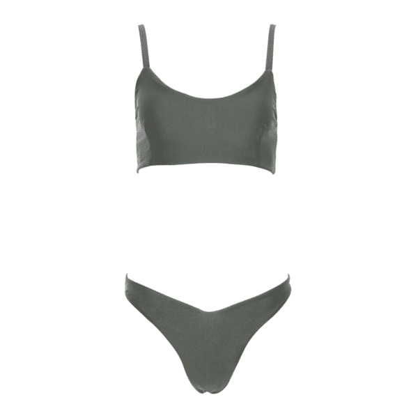 Olive Grove Athletic High-Waisted Bikini