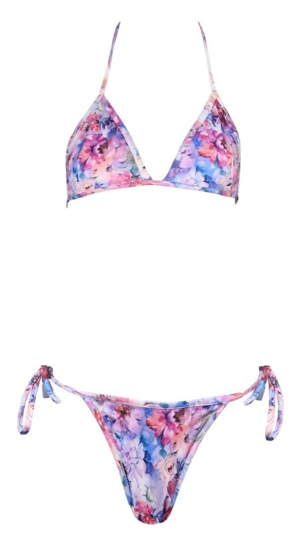 Floral Serenity Triangle Bikini - Image 4