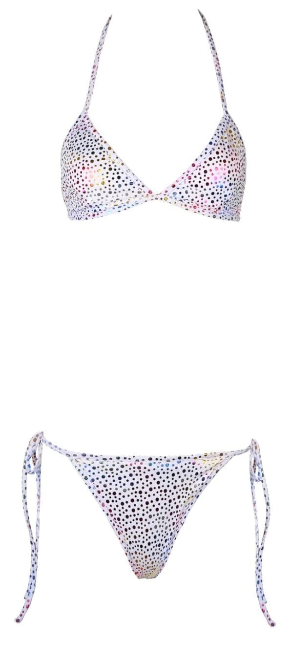 Lam’e Sparkle Triangle Bikini - Image 4