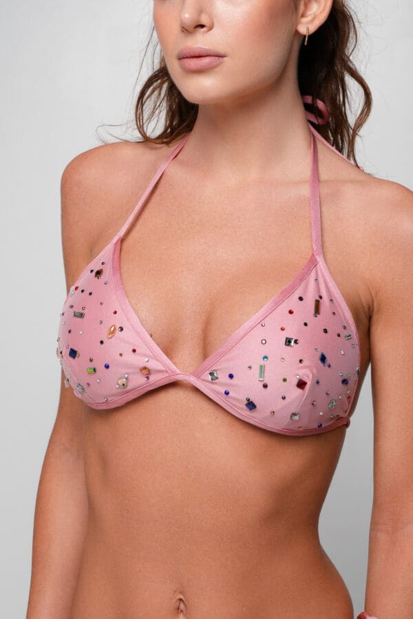 Laura Blush Triangle Bikini - Image 3