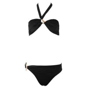 Noir Eclipse Wave Strapless Bikini