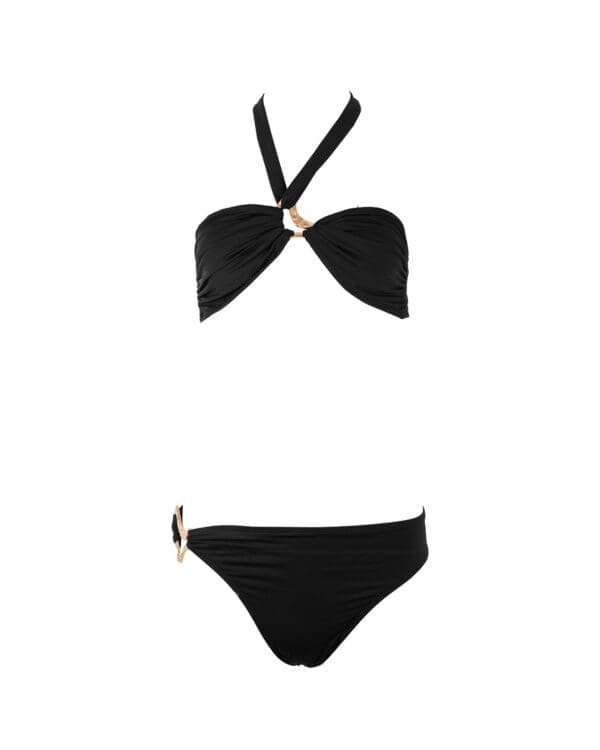 Noir Eclipse Wave Strapless Bikini - Image 4