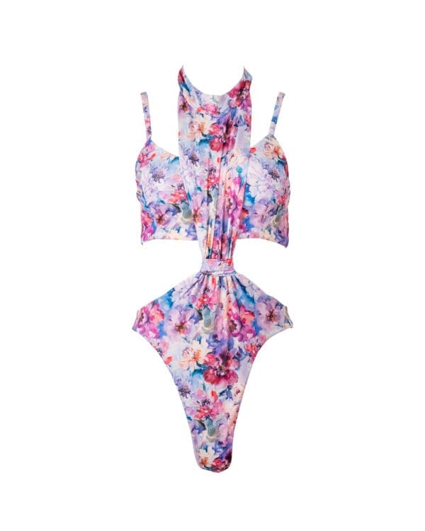 Floral Serenity High Neck One Piece - Image 4