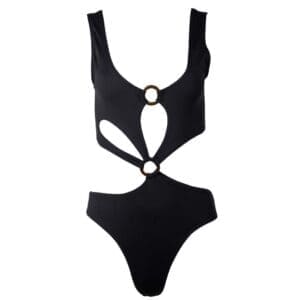 Noir Eclipse Cut Out One Piece